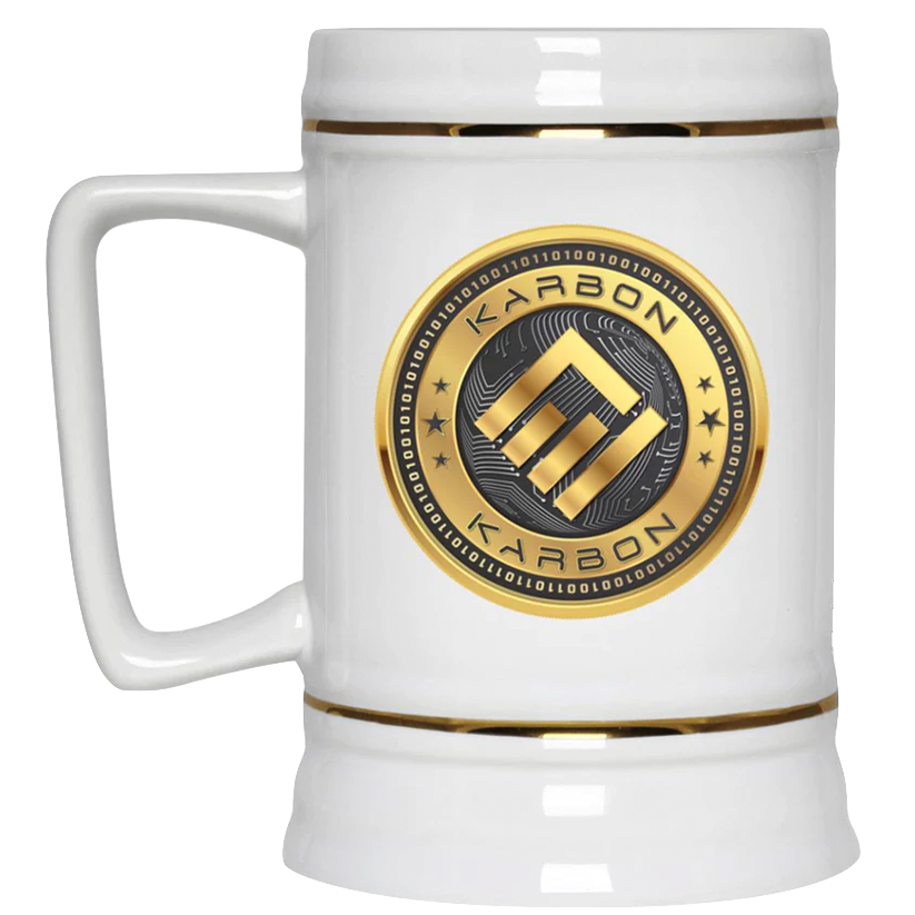 Karbon Token Beer Stein 22oz.